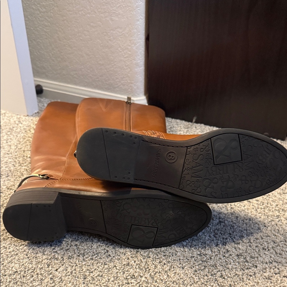 Sam & Libby Tan Riding Boots - Picture 2 of 2